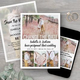 5 Foto Modern Minimaal Huwelijk Uitstellen | Wijzi Save The Date
