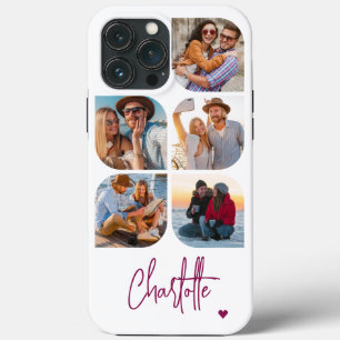 5 Foto Modern Trendy Eenvoudige Gepersonaliseerde  Case-Mate iPhone Case