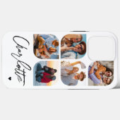 5 Foto Modern Trendy Simple Persoonlijke Naam Case-Mate iPhone Case (Achterkant (horizontaal))