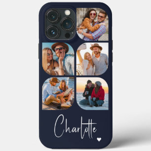 5 Foto Modern Trendy Simple Persoonlijke Naam Case-Mate iPhone Case
