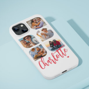 5 Foto Modern Trendy Simple Persoonlijke Naam Case-Mate iPhone Case