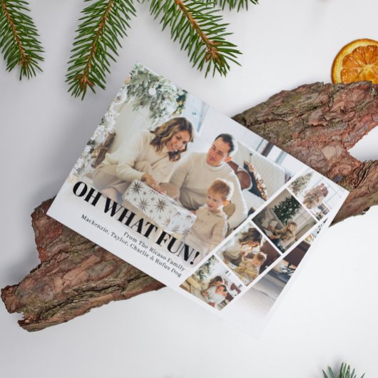 5 foto Oh wat een leuke kerst Feestdagenkaart