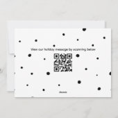 5 Foto Oh Wat Leuk Kerst QR Code Feestdagenkaart (Achterkant)