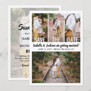 5 Foto Simple Moderne Wedding Postponement Change Save The Date