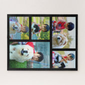 5 Foto uitdagend Gepersonaliseerd Afbeelding colla Legpuzzel (Horizontaal)