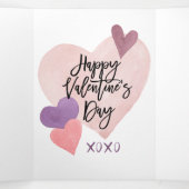 5 Foto Valentijnsdag Trifold Kaart (Binnenkant midden)