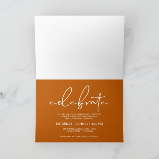 5 Foto verbrand Oranje Afstuderen (Binnen)