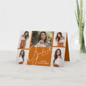 5 Foto verbrand Oranje Afstuderen (Voorkant)