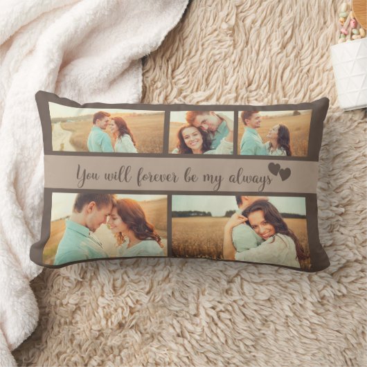 5 Foto Verloving Weddenschap Love Quote Kussen (Deken)