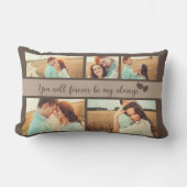 5 Foto Verloving Weddenschap Love Quote Kussen (Voorkant)