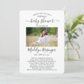 5 Foto Virtual Long Distance Baby shower door Mail Kaart (Staand voorkant)