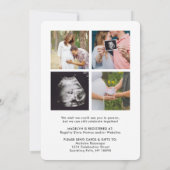 5 Foto Virtual Long Distance Baby shower door Mail Kaart (Achterkant)