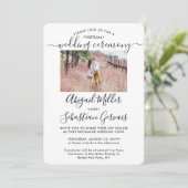 5 Foto virtuele bruiloft lange afstand Kaart (Staand voorkant)