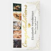 5 Foto White Gold Graduparty Spandoek (Verticaal)