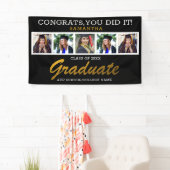 5 Fotocollage Congrats Afstuderen 2025 Afstuderen Spandoek (Insitu)