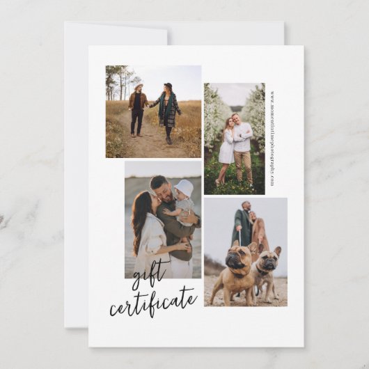 5 Fotocollage Fotografie Cadeaubon (Voorkant)