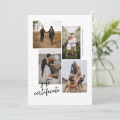 5 Fotocollage Fotografie Cadeaubon (Staand voorkant)