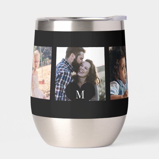 5 Fotocollage gepersonaliseerde moderne monogram (Links)