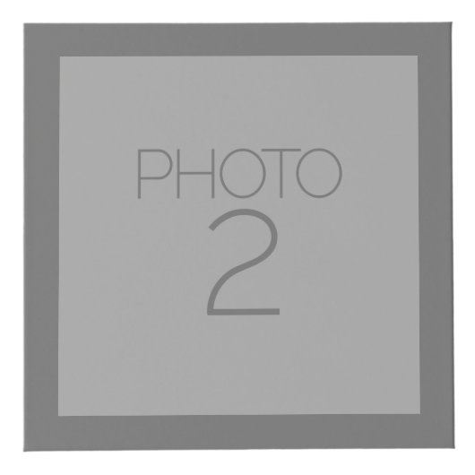 5 Fotocollage met Solid Charcoal Grey Border Kubus (Rechts)