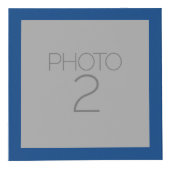 5 Fotocollage met Solid Royal Blue Border Kubus (Rechts)