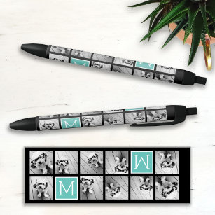 5 Fotocollage - u kunt achtergrondkleur wijzigen Zwarte Inkt Pen