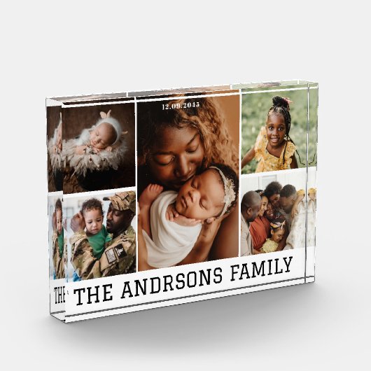 5 fotocollage van familie Fotoblok (Links)