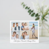 5 Fotocollage Voeg uw eigen Greet Flat toe Kaart (Staand voorkant)