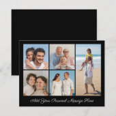 5 Fotocollage Voeg uw eigen Wenskaart toe (Voorkant / Achterkant)