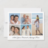 5 Fotocollage Voeg uw eigen Wenskaart toe (Voorkant)