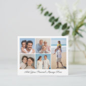 5 Fotocollage Voeg uw eigen Wenskaart toe (Staand voorkant)