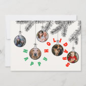 5 Fotocrèmeblad voor kerstmis met flatfeestdag Kaa Feestdagenkaart (Voorkant)