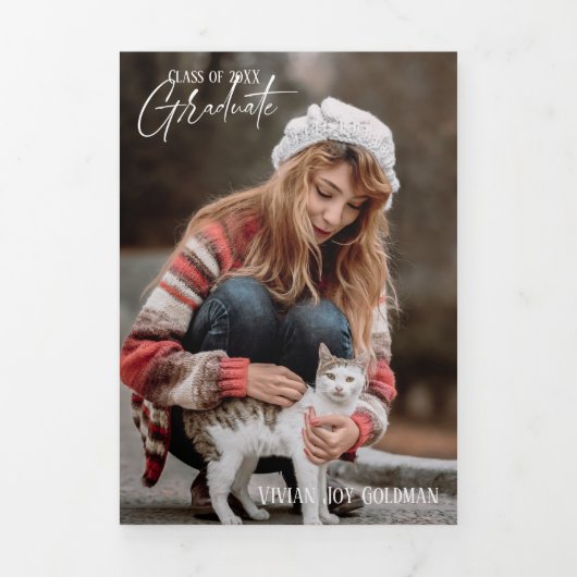 5 Fotodrievoudig Afstuderen Kaart (Cover)