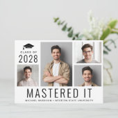 5 Fotomastergraad Afstuderen Aankondiging (Staand voorkant)