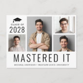 5 Fotomastergraad Afstuderen Aankondigingskaart (Voorkant)