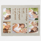 5 Fotoparen Met geëngageerde gehuwden Fleece Deken (Voorkant (Horizontaal))