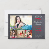 5 Foto's Collage - 3x5 Afstuderen Aankondiging (Voorkant)