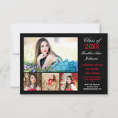 5 Foto's Collage - 3x5 Afstuderen Aankondiging (Voorkant)