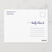 5 foto's collage chic script vrolijk kerstfeest bl briefkaart (Achterkant)