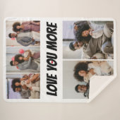 5 foto's Collage houdt meer van je Sherpa Deken (Voorkant (horizontaal))