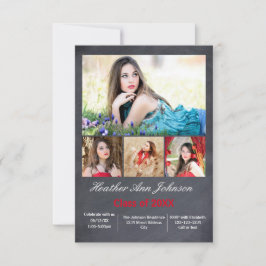 5 Foto's Collage Verticaal - 3x5 Afstudeerder aank Kaart