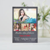 5 Foto's Collage Verticaal - 3x5 Afstudeerder aank Kaart (Staand voorkant)