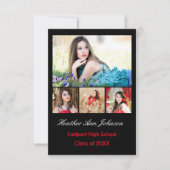 5 Foto's Collage Verticaal - 3x5 Afstudeerder Aank Kaart (Voorkant)