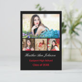 5 Foto's Collage Verticaal - 3x5 Afstudeerder Aank Kaart (Staand voorkant)