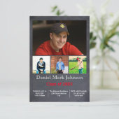 5 Foto's Collage Verticaal - 3x5 Afstudeerder Aank Kaart (Staand voorkant)