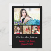 5 Foto's Collage Verticaal - Aankondiging Afstudee (Voorkant)