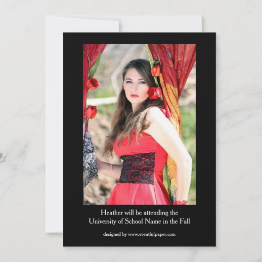 5 Foto's Collage Verticaal - Aankondiging Afstudee (Achterkant)