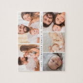 5 foto's Galerij Familie Collage Gepersonaliseerd Legpuzzel (Verticaal)