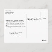 5 foto's gepersonaliseerd dankzij de sjabloon van  briefkaart (Achterkant)