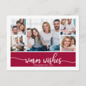 5 Foto's Koulage Warmt Eenvoudige Kerstmis Briefkaart (Voorkant)