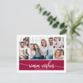 5 Foto's Koulage Warmt Eenvoudige Kerstmis Briefkaart (Staand voorkant)